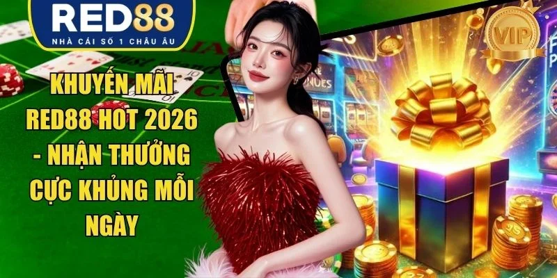 Khuyến Mãi RED88 Hot 2026 - Nhận Thưởng Cực Khủng Mỗi Ngày